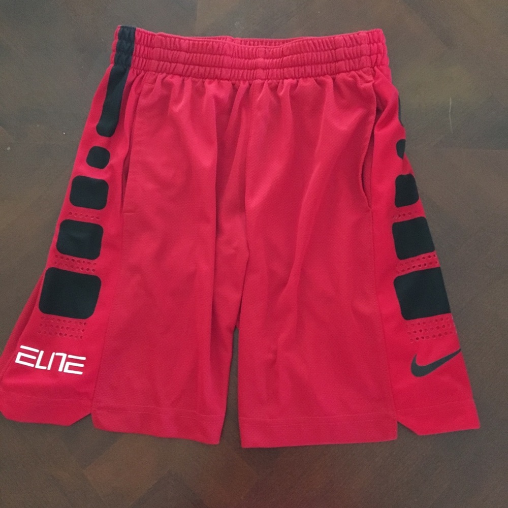 Nike Elite boys Red/black shorts